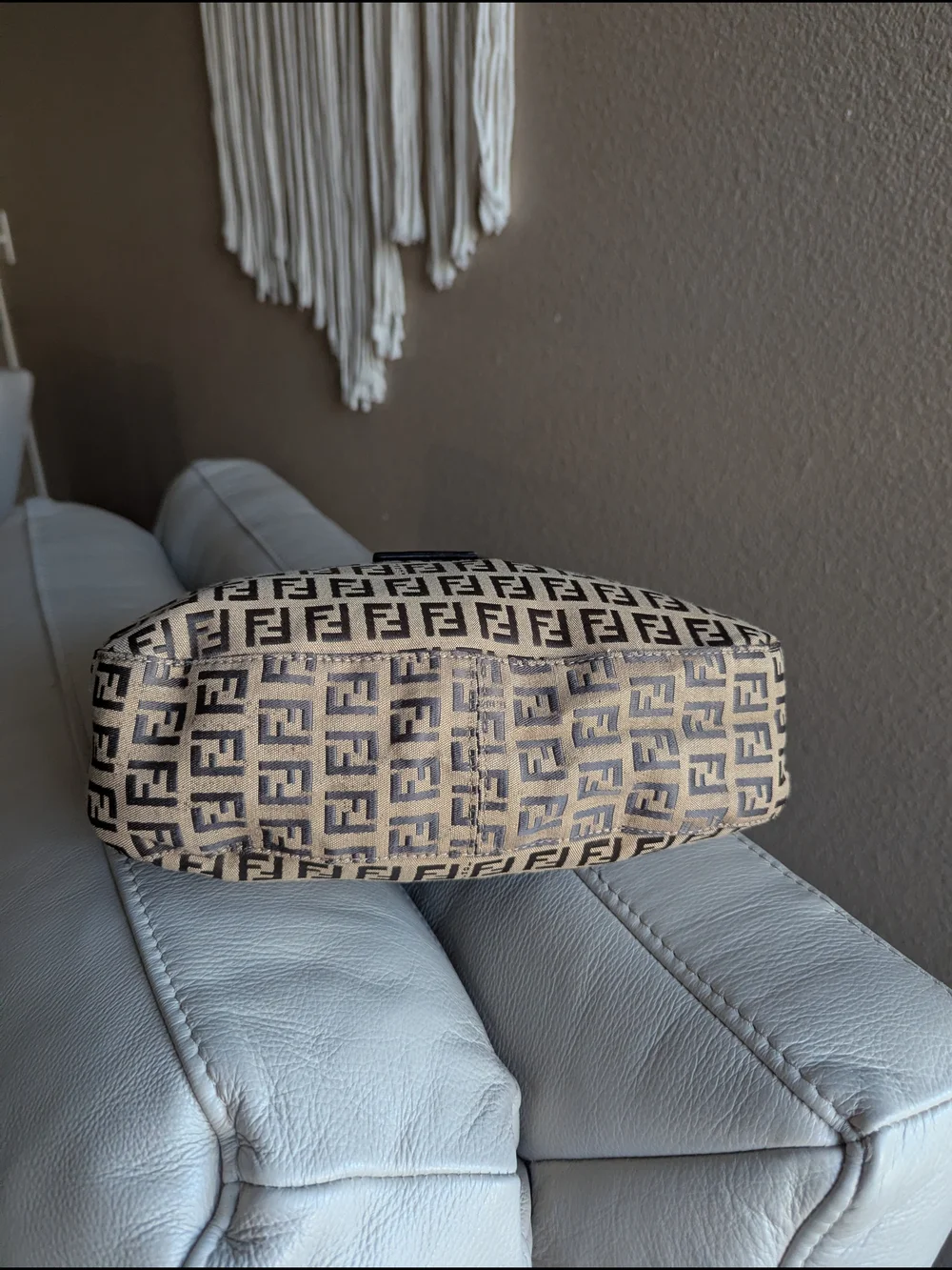 Fendi Zucchino Mamma Baguette Hobo Bag - Picture 7 of 13